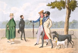 風変わり、「ファッションの男の必要な資格」からのプレート11、発行1823（手塗りのアクアチント）